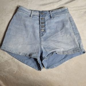 Kendall & Kylie High Waisted Shorts Button Fly sz 28